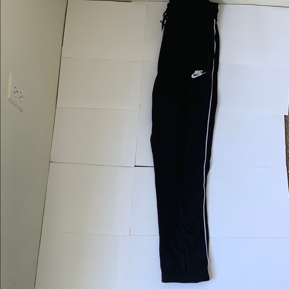 Nike black and white sweat pants